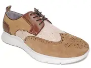 Kenneth Cole New York Men's Trent Flex Lace-Up Oxford Sneakers Tobacco Sz 10.5M