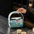 Chinese Tea Bag Ancient Teapot Hand Bag Tea Cup Storage Bag Tea Set Storage