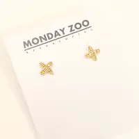 在飛比找蝦皮購物優惠-★MONDAY ZOO★ S925銀針宋慧喬同款韓式鋯石微鑲