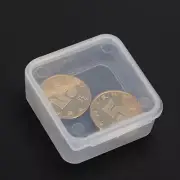 10x Mini 3.5cm Square Plastic Storage Box Clear for Jewelry Beads Container Case