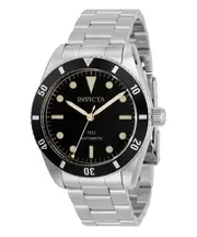 Invicta Vintage Pro Diver Stainless Steel Black Dial Automatic 31290 Mens Watch