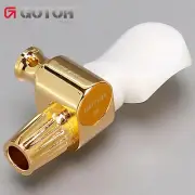 Gotoh SPBJ-5-PW 5th String BANJO Tuning Key 13:1 w/ White Pearl Knob - GOLD