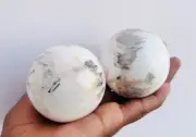 Scolecite Crystal Sphere Natural Carved Healing Crystals Home Decor 50-60MM GIFT