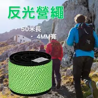 在飛比找PChome24h購物優惠-[Hutte vie 反光營繩 厚度4mm 全長50米 收納