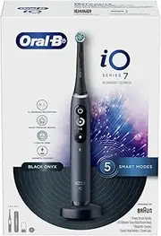 Oral-B iO 7 Ultimate Clean Electric Toothbrush with Travel Case, Magnetic Charger, Black