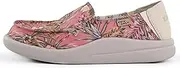[Kickback] Rizzo Womens Loafer - Ladies Slip On Moc Toe - Lightweight Linen or Canvas Slip in Shoe's - Relaxed Look All Day Comfort - Orthotic Leather Lined Active Foam Footbed - Casual Summer Shoes
