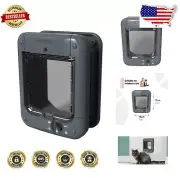 Microchip Cat Door for Secure Entry of Up to 30 Cats - ISO & AVID Compatible