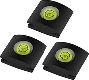 Fire Rock Camera Level Hot Shoe Cover for Nikon D780 Canon EOS R5, R6, Rebel T7 SL3, 250D, 200d ii - 3Pack (Black, Plastic or Lightweight Metal)