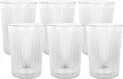 Avanti Rigato Double Wall Glass, 250 ml Capacity (Pack of 6)