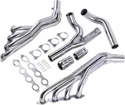 liwei store Long Tube SS Headers W/Y Pipe Compatible With Chevy Compatible With Silverado Compatible With Sierra Compatible With GMC 14-17 5.3L 6.2L