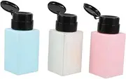 3 Pcs Nail Salon Tools Empty Makeup Containers Nail Polish Remover Dispenser Makeup Remover Dispenser Alcohol Pump Dispenser Bottle Alcohol Container Container