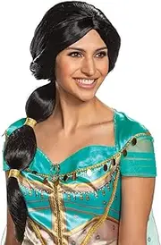 Disguise Women's Jasmine Adult Wig, Black, One Size