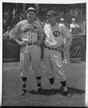Jerome Dean And Lon Warneke Before The All-Star Game 1936 OLD BASEBALL PHOTO