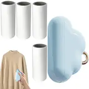 Lint Ball Remover - Dog Lint Remover Roller,Portable Pet Lint Roller with 4 Refills, Small Lightweight Clothing Lint Remover for Furniture, Couch, Car Cushions