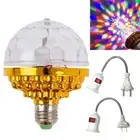 E27 RGB Rotating Stage Light Bulb With US/EU Plug for KTV Bar Party Decor