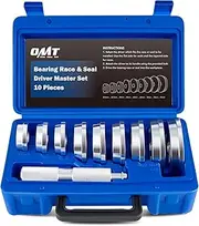 OrionMotorTech 10pcs Bearing Race and Seal Bushing Driver Install Set 9 Discs Collar Axle Housing with Carrying Case Master/Universal Aluminum Kit for Automotive Wheel Bearings