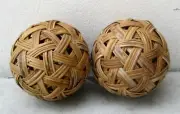 SET OF 2 SEPAK TAKRAW RATTAN BALLS