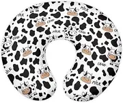 Wanzuoeng Cartoon Cow Print Nursing Pillow Cover for Breastfeeding Pillow, Soft and Cozy Nursing Pillow Slipcovers, Sung Fits Nursery Pillow