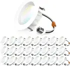 Sunco 24 Pack 4 Inch LED Can Lights Retrofit Recessed Lighting, Selectable 2700K