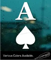 Ace of Spades STICKER VINYL DECAL CARDS POKER LEMI MOTORHEAD GAMBLE BLACKJACK