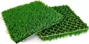 EZONEDEAL 1Pcs Artificial Grass Turf Tiles Interlocking - Artificial Turf Gra...
