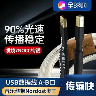 音樂絲帶奧丁Nordost Odin2純銀DAC解碼器USB發燒音頻聲卡線A-B