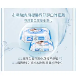 【Baan 貝恩】台灣 嬰兒保養柔濕巾-無香料80抽 24包/箱(柔濕巾 無香料)