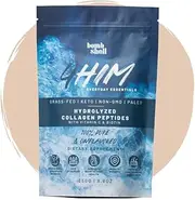 Bombshell 4HIM | Bovine Protein Collagen Peptides for Him with 18 Amino Acids, Vitamin C, and Biotin, 8.8oz