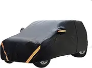 Car Cover Waterproof Compatible with Nissan 300 ZX Z31 1983-1989, Outdoor Car Covers Dustproof Windproof UV Protection with Side Zipper(Black,Single Layer)