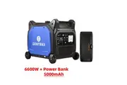 1* Gentrax 6.6KW Max 6.0KW Rated Inverter Generator Pure Sine Wave + 1* VoltX 5000mAh Power Bank