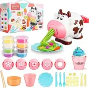 Playdough Sets Play Dough Tools, 28Pcs Kitchen Creations Noodle Playset and Ice Cream Maker Machine Play Dough Kit for Toddlers,3 4 6 8 Year Boys and Girls Play Dough