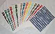 RARE RETIRED - 2800+ PAPER ADVENTURES "DOT" LETTERS Stickers - ABC & 123 ABC/123