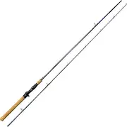 [Aglirino] Fishing Rods, 6'6" Casting and Spinning Rod, Metal Ring Guides Fishing Rod, Medium Fast Action, 2 Piece Baitcast Rod for Travel