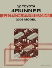 2006 Toyota 4Runner Wiring Diagrams Schematics Layout Factory OEM