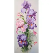 Bead Embroidery Kit Irises Flowers DIY Beaded needlepoint Tela Artis ТК-105