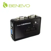 在飛比找PChome24h購物優惠-BENEVO桌上型 2埠USB VGA KVM多電腦切換器