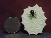 Dollhouse Miniature Halloween Spider & Web 1:12 inch scale C116 Dollys Gallery