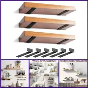 6 Pack Heavy Duty Shelf Brackets 6 inch, Floating Shelf Brackets(1/5”-Thick),
