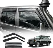 OAD4X4 Weathershields Compatible with Toyota Land Cruiser Landcruiser 70 76 79 Series LC70 LC76 LC79 2007-Onwards, Weather Shields Window Visors Wind Deflectors Sun Rain Guard 4PCS Set