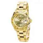 Invicta Men's Watch Pro Diver Automatic Champagne Dial Yellow Gold Bracelet 9010