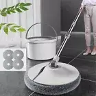 Floor Mop and Bucket with Wringer – Microfiber Mop Set for Wet & Dry Cleaning