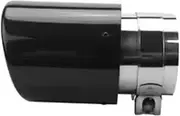 Exhaust Tail Pipe Universal 80Mm-In 101Mm-Out Glossy Black Car Carbon Fiber Exhaust Tail Rear Tip Pipe Muffler Exhaust Tip