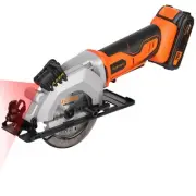 Mini Circular Saw, 20V 3400RPM Professional Cordless Circular Saw, Adjustable...