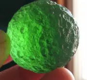 Green GEM MOLDAVITE Meteorite Impact Glass Czech - 59.36g