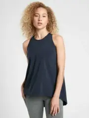 ATHLETA Sojourn Tank PLUS SIZE 1X BLACK Top #556515 NEW