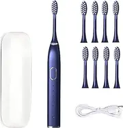 Electric Toothbrush for Adults, with 7 Replacement Brush Heads and Travel Case, 5 Modes, USB Rechargeable, One Charge for 150 Days, Portable Electronic Toothbrush, Dental Care Cleansing /645 (Color :