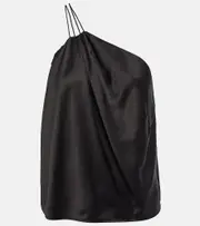 [The Sei] The Sei One-shoulder silk satin top AU 12 black