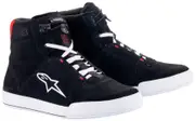 Alpinestars Chrome Motorcycle Shoes, black-white-red, Size 41 for Men Black White Red