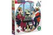 eeBoo: Queen's Gambit - Round Puzzle (100pc Jigsaw)