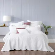 Bianca Elegance Cordelia White Bedspread Set Queen